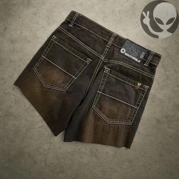 South Pole Women's Dark Brown Jean Shorts - Picture 2 of 4
